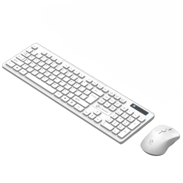 Combo Bàn Phím Chuột Không Dây Limeme W100 Trắng - 2.4Ghz Thiết Kế Văn Phòng Gõ Êm Bền Bỉ