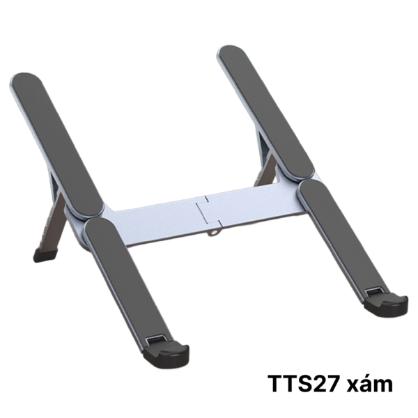 Giá đỡ laptop gấp gọn TTS27 bằng nhôm cho máy 11–15 inch