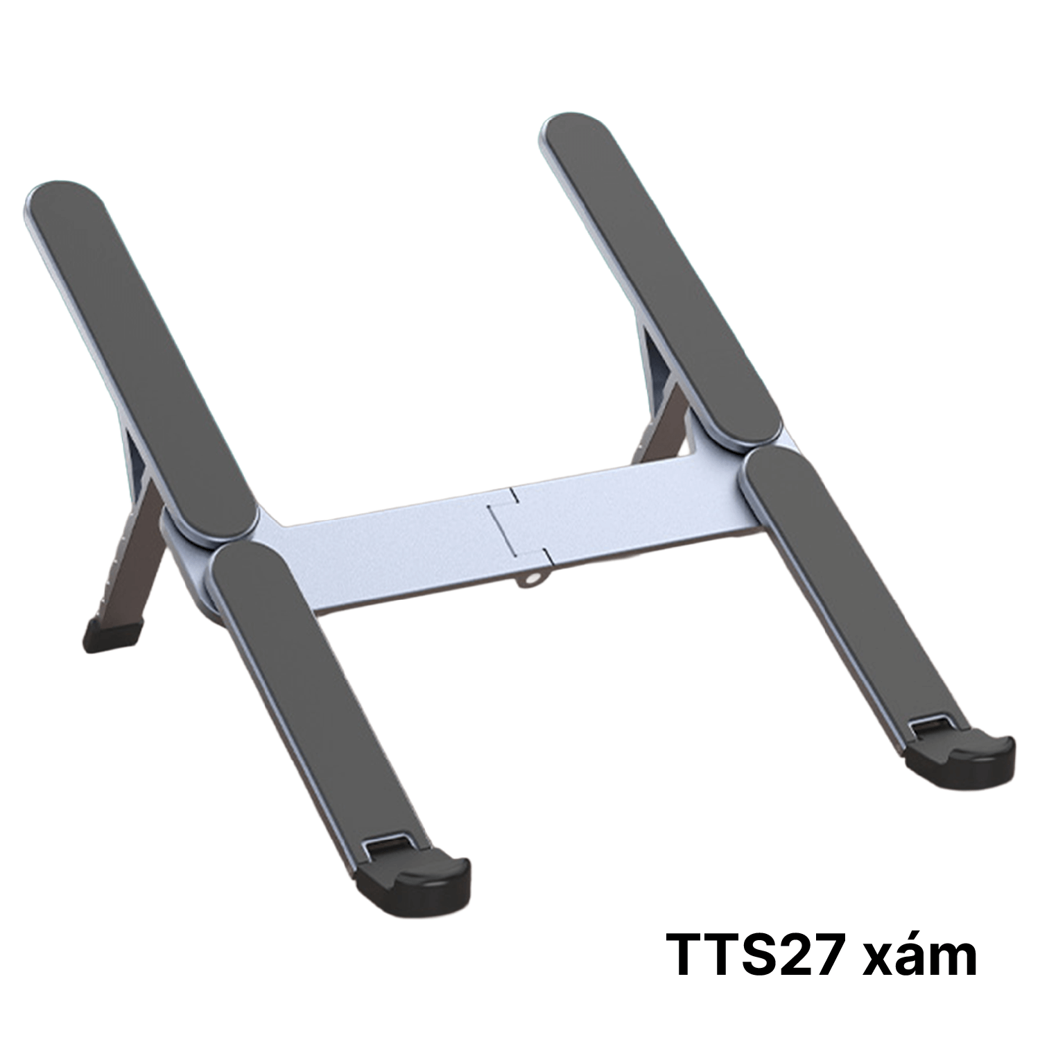 Giá đỡ laptop gấp gọn đặt trên bàn làm việc