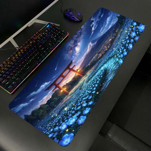 Lót chuột cỡ lớn 80x30 Cổng mặt trời núi Phú Sĩ – Deskmat cho setup bàn làm việc
