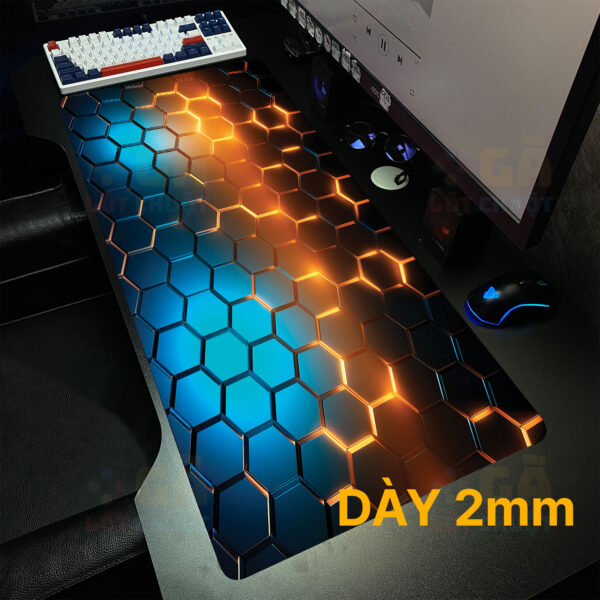 Lót chuột cỡ lớn 90x40 Tổ Ong Công Nghệ Nhiều Màu Ver 3 Dày 2mm