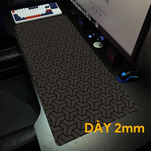 Lót chuột cỡ lớn 90x40 Hoa văn chìm Dày 2mm